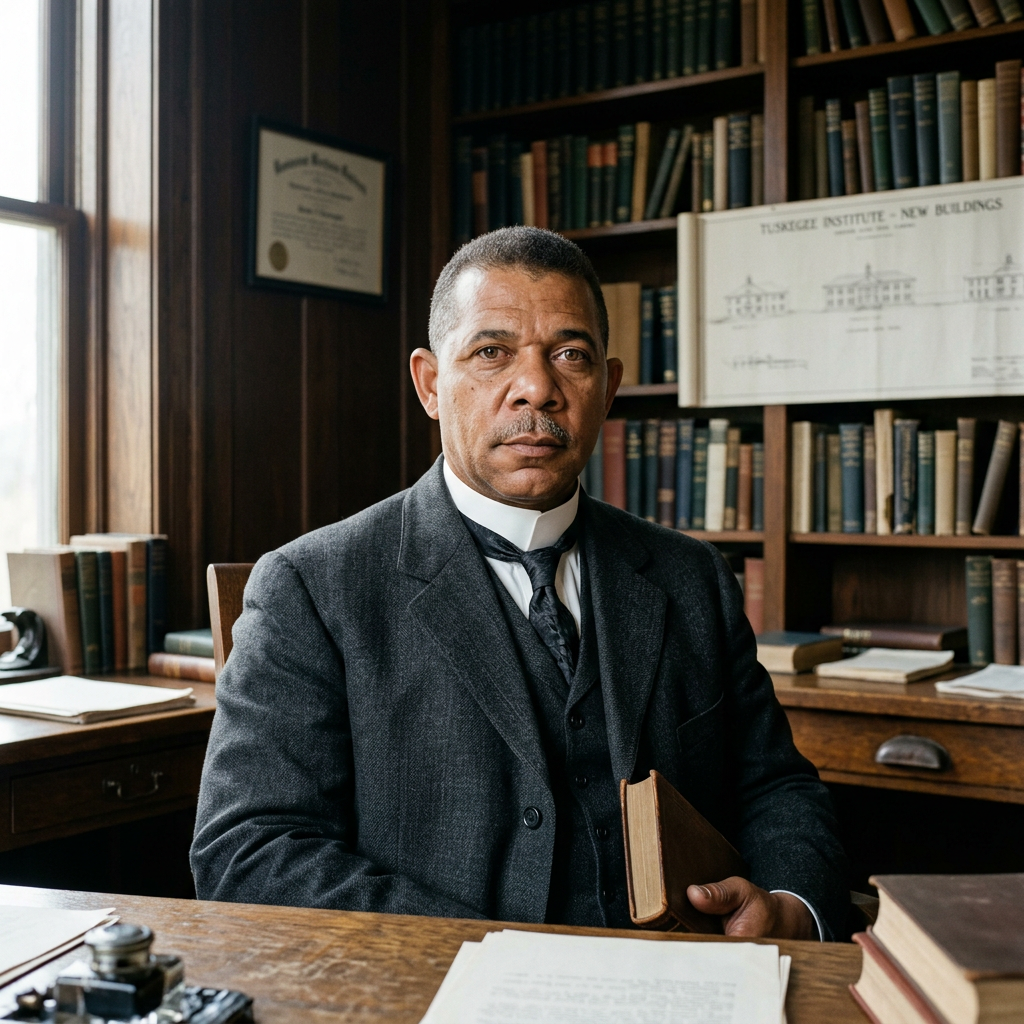 Portrait of Booker t Washington