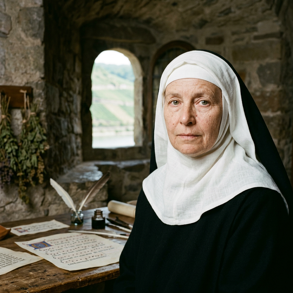 Portrait of Hildegard von Bingen