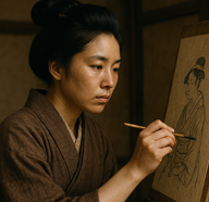 Portrait of Katsushika Oi
